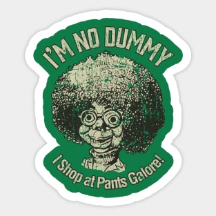 I Shop at Pants Galore 1975 Sticker